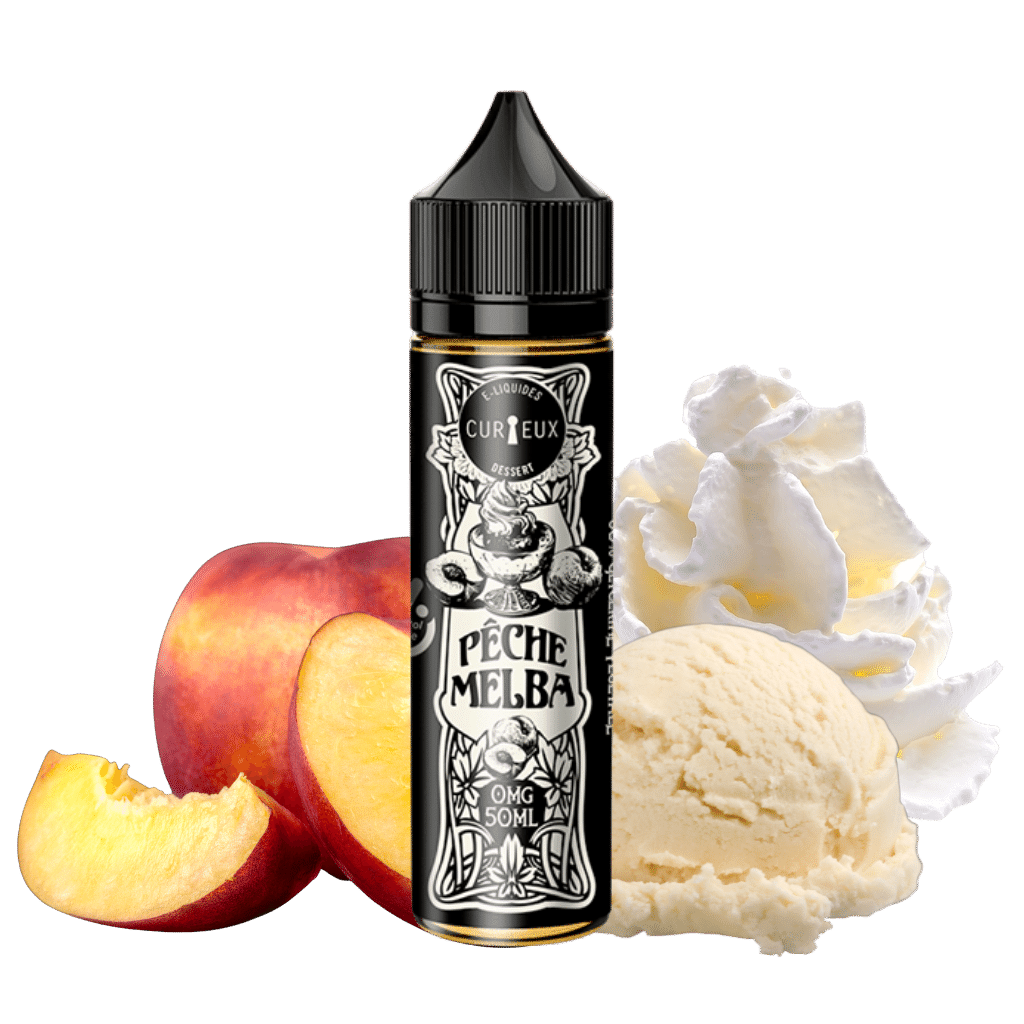 Pêche Melba 50ml - Curieux Dessert