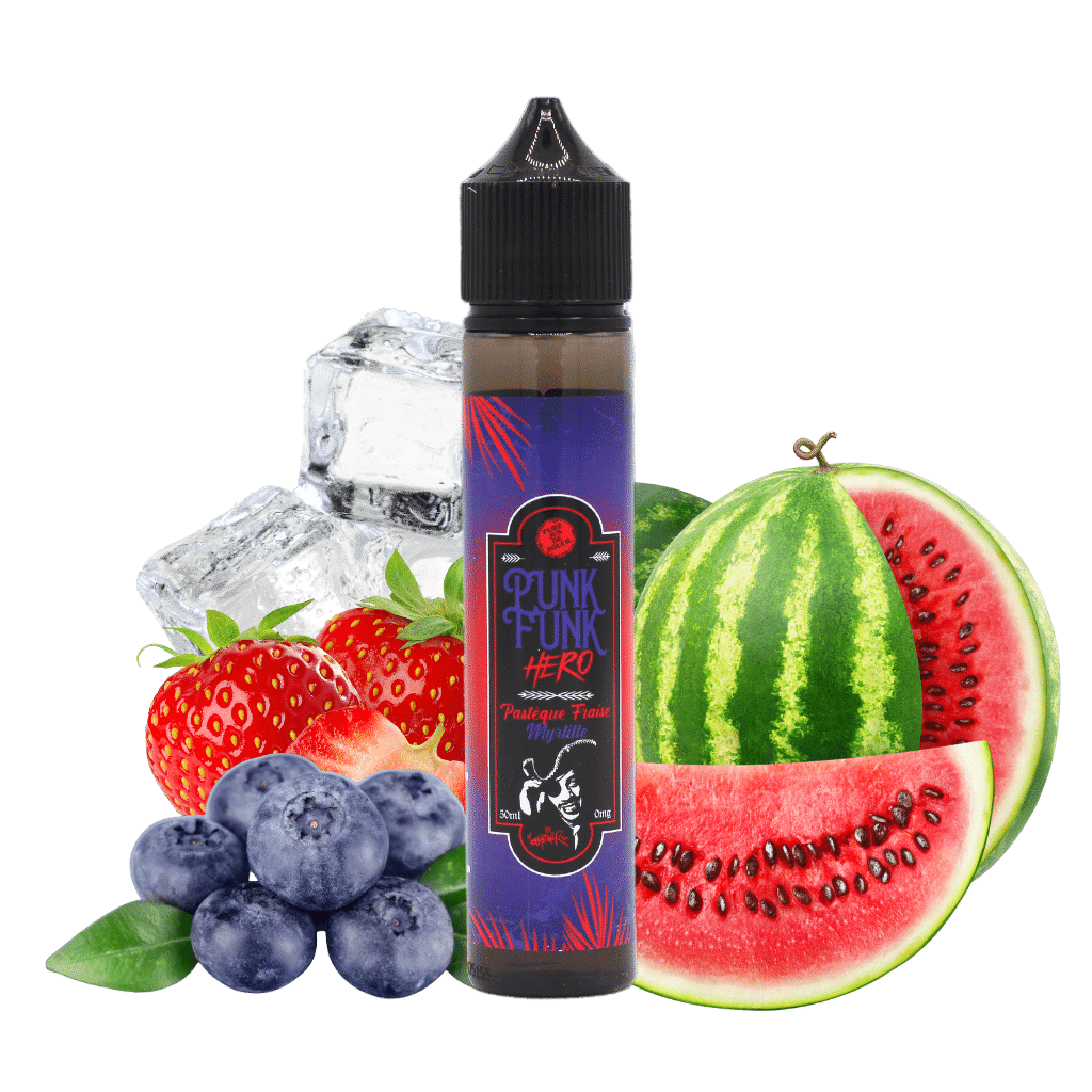 Pastèque Fraise Myrtille 50ml - Punk Funk Hero