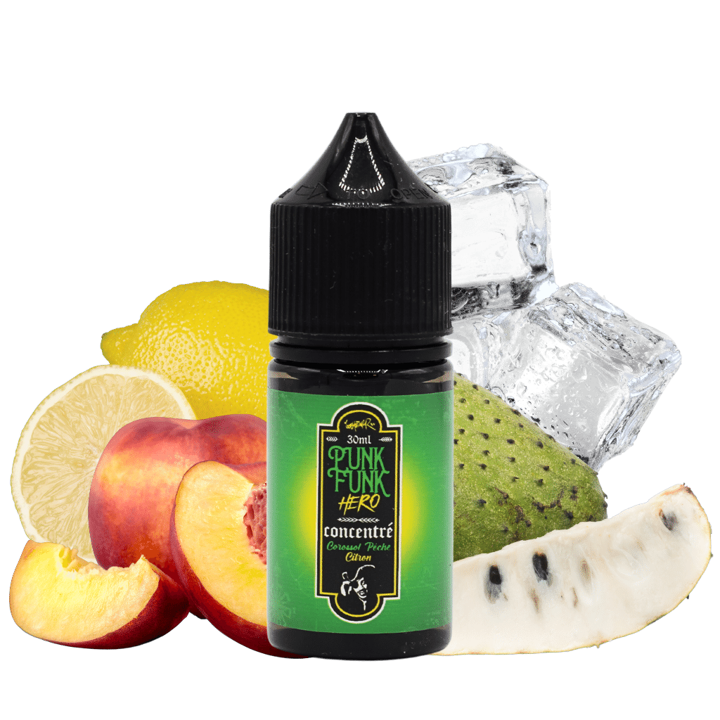 Concentré Pêche Citron Corossol 30ml - Punk Funk Hero