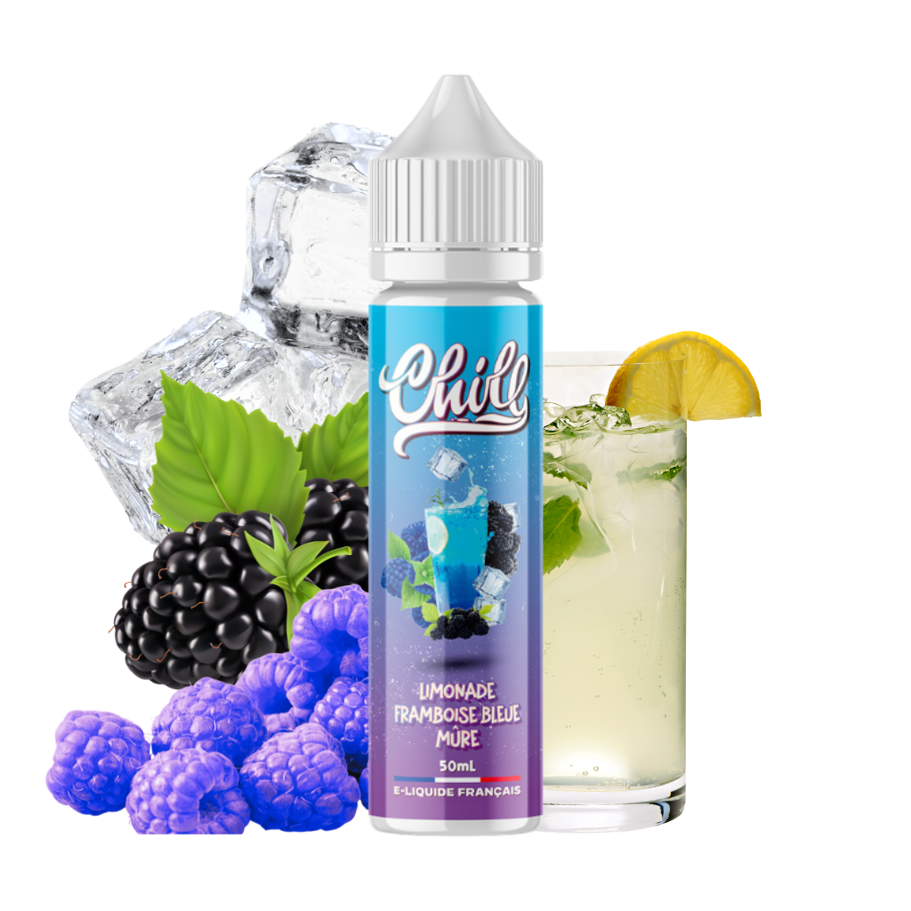 Limonade Framboise Bleue Mûre 50ml - Chill 