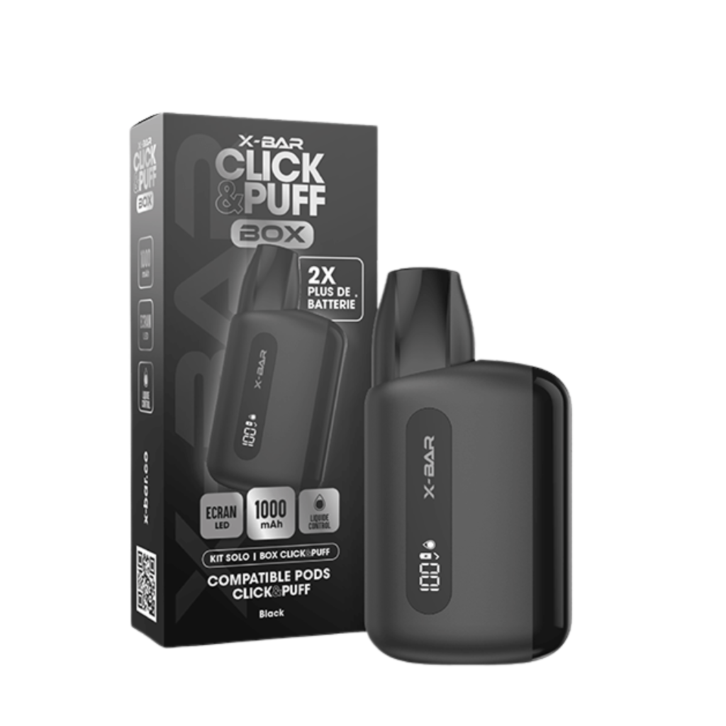 Box Soft Black Click & Puff - X-Bar 