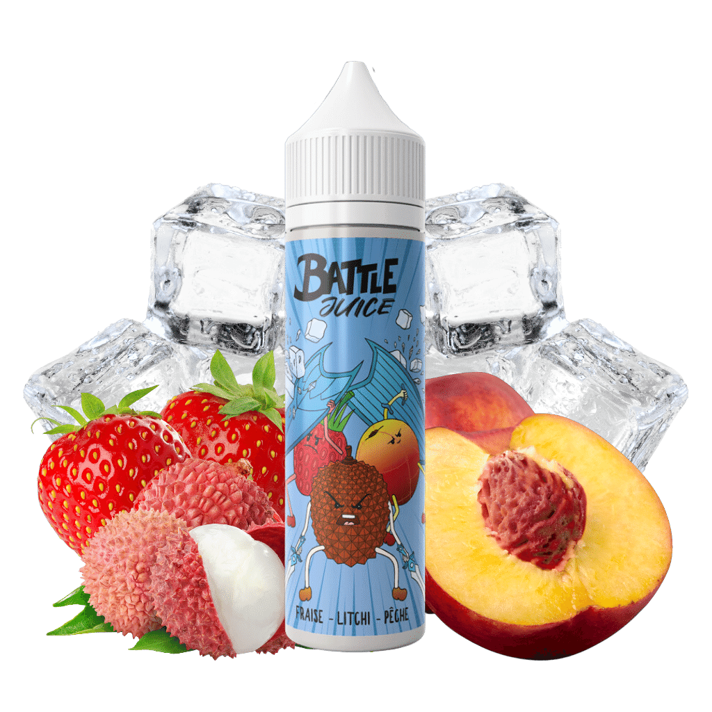Fraise Litchi Pêche 50ml - Battle Juice